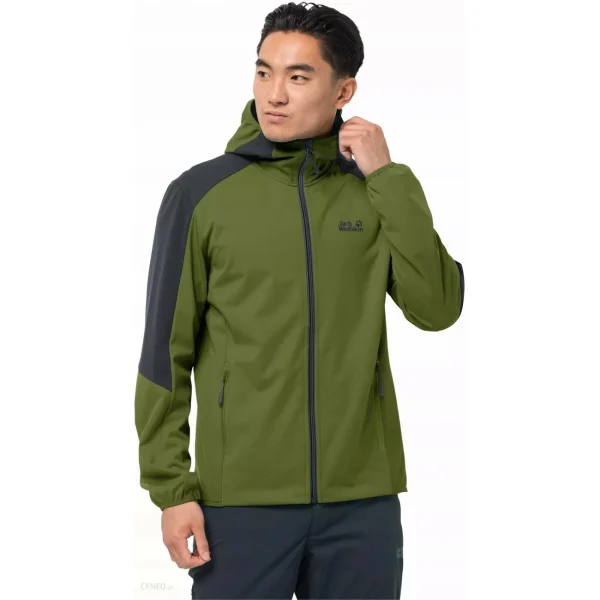 De super promotions disponibles Meilleur prix 🧨 Randonnee Pedestre Homme Jack Wolfskin Veste Jack Wolfskin Go Hike Softshell VERT 👍 1