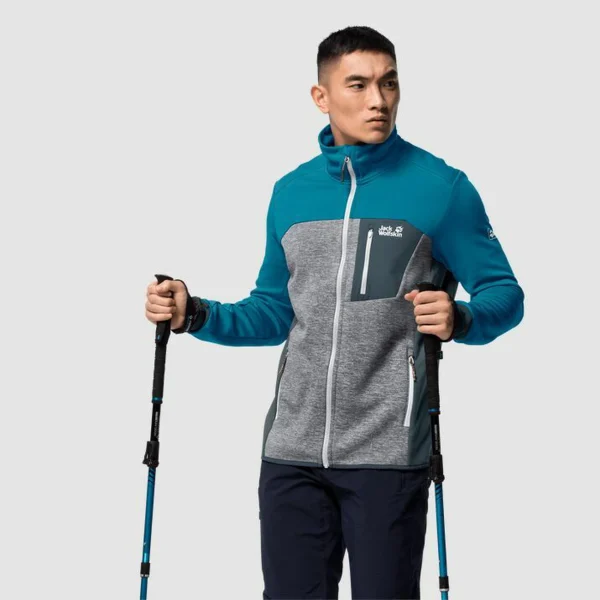 online boutique Le moins cher 🤩 Randonnee Pedestre Homme Jack Wolfskin Veste Jack Wolfskin Sky Peak BLEU 😍 1