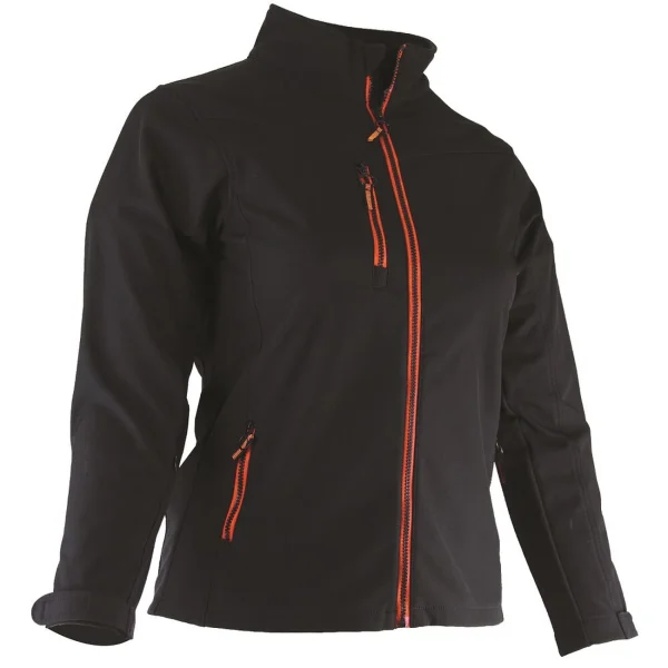 magasin en ligne france Meilleure affaire 🤩 Randonnee Pedestre Adulte Lma Veste Softshell Femme Lma Alba NOIR 👍 1