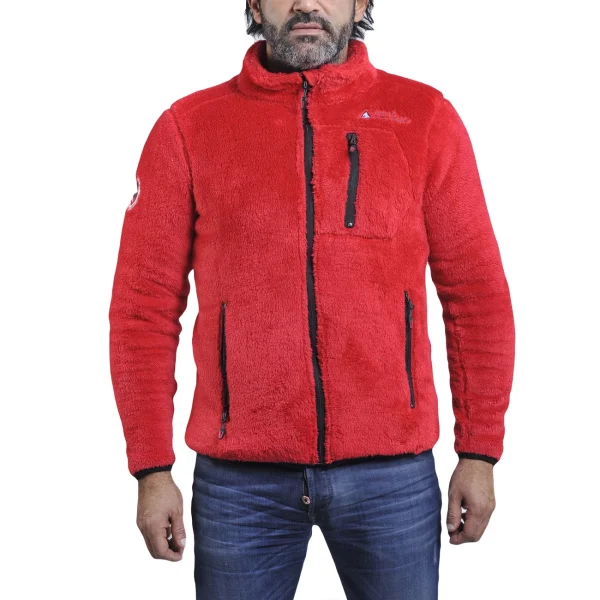 Le moins cher 🔥 Mode- Lifestyle Homme Peak Mountain Blouson Polaire Homme Carian ROUGE ❤️ soldes en ligne 7