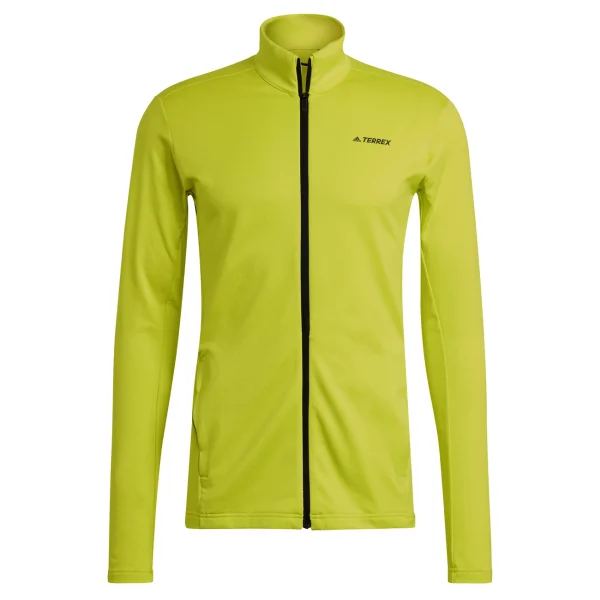 Promo 🔔 Randonnee Pedestre Homme Adidas Veste Adidas Terrex Multi Primegreen Fleece JAUNE 🧨 dernières 3