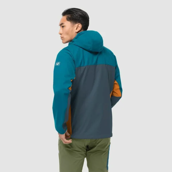 prix pas cher Coupon 🛒 Randonnee Pedestre Homme Jack Wolfskin Coupe-vent Jack Wolfskin Eagle Peak Ii BLEU 🔥 4