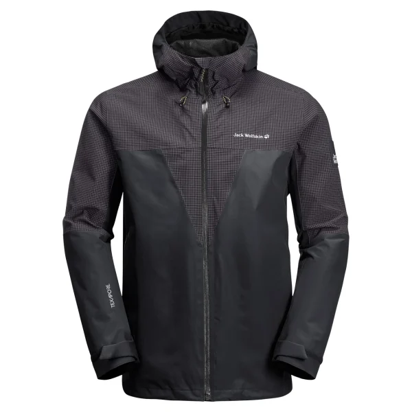 Offres 🛒 Randonnee Pedestre Homme Jack Wolfskin Veste Imperméable Jack Wolfskin Dna Rhapsody NOIR 🔔 vente pas cher 5