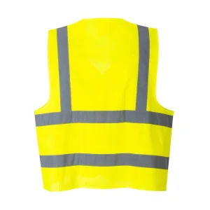 bas prix Meilleur prix 🛒 Randonnee Pedestre Adulte Portwest Gilet Haute Visibilité Résistant À La Flamme Portwest Bizflame 100% Polyester JAUNE ⭐ 10