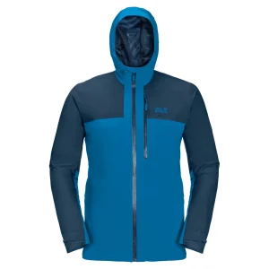 Vente flash 😀 Randonnee Pedestre Homme Jack Wolfskin Veste Imperméable Jack Wolfskin Go Hike BLEU ⭐ prix de gros 10