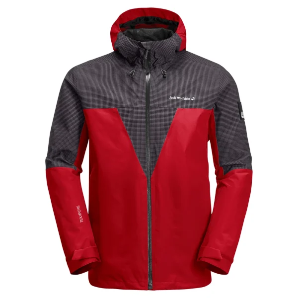 Meilleure affaire 🧨 Randonnee Pedestre Homme Jack Wolfskin Veste Imperméable Jack Wolfskin Dna Rhapsody ROUGE ✨ en solde 5