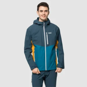 Meilleur prix 💯 Randonnee Pedestre Homme Jack Wolfskin Veste Jack Wolfskin Eagle Peak 3xl BLEU ✨ achetez pas cher 18