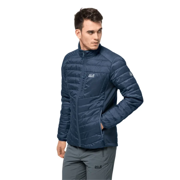 Livraison rapide De gros 💯 Randonnee Pedestre Homme Jack Wolfskin Veste Imperméable Jack Wolfskin Routeburn BLEU 😍 1