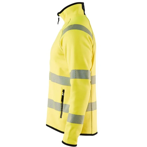 Tout neuf 😍 Randonnee Pedestre Adulte Blaklader Veste Tricotée Haute Visibilité Blaklader Zip Central JAUNE 😀 achat pas cher 3