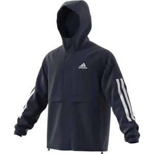 Le moins cher ❤️ Randonnee Pedestre Homme Adidas Coupe-vent Adidas Bsc 3-stripes Wind.rdy BLEU ❤️ soldes 10