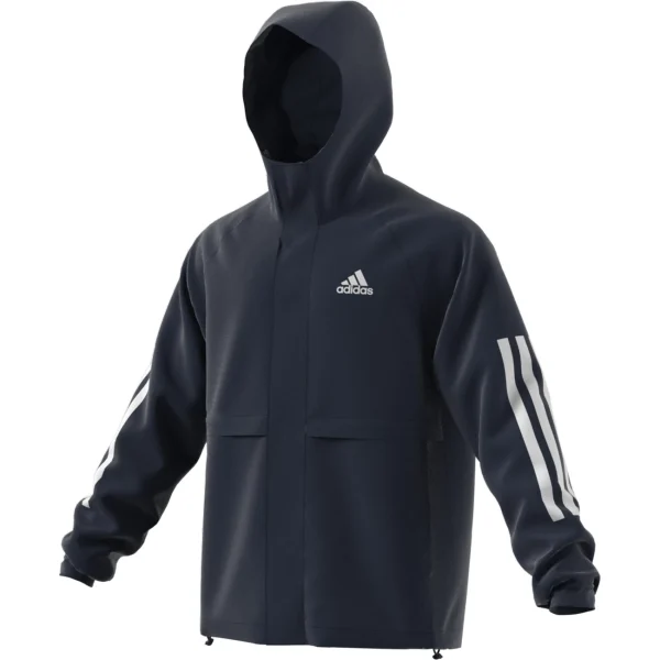 Le moins cher ❤️ Randonnee Pedestre Homme Adidas Coupe-vent Adidas Bsc 3-stripes Wind.rdy BLEU ❤️ soldes 3