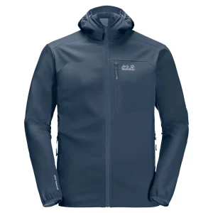 Meilleur prix 💯 Randonnee Pedestre Homme Jack Wolfskin Veste Imperméable Jack Wolfskin Eagle Peak Ii BLEU ❤️ Vente 14