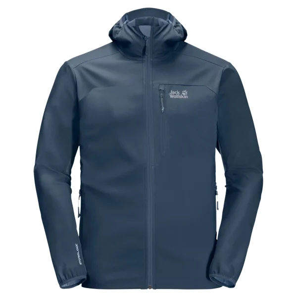 Meilleur prix 💯 Randonnee Pedestre Homme Jack Wolfskin Veste Imperméable Jack Wolfskin Eagle Peak Ii BLEU ❤️ Vente 5