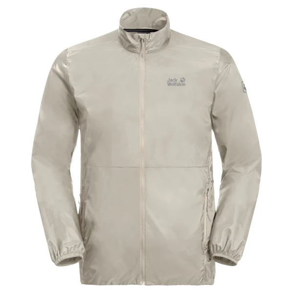 Offres 🔔 Randonnee Pedestre Homme Jack Wolfskin Veste Imperméable Jack Wolfskin Pack & Go Windshell GRIS 🌟 site pas cher 5