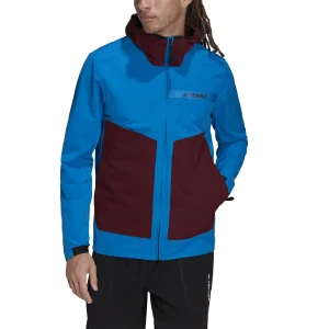 soldes pas cher Les meilleures critiques de 🥰 Randonnee Pedestre Homme Adidas Veste Adidas Terrex Multi Softshell BLEU ✨ 12