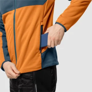 site en ligne Meilleure affaire 🎁 Randonnee Pedestre Homme Jack Wolfskin Veste De Sport Jack Wolfskin Hydro Hooded Ii ORANGE 🛒 14