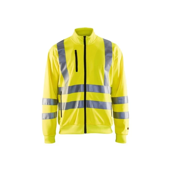 Acheter 😍 Randonnee Pedestre Adulte Blaklader Sweat Zippé Haute Visibilité Blaklader Col Officier JAUNE ✨ acheter 4