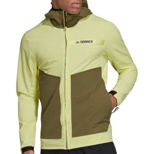 Vente flash 🌟 All Mountain Homme Adidas Mt Sofshell Jkt JAUNE 🤩 Achat 14