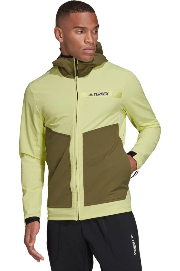 Vente flash 🌟 All Mountain Homme Adidas Mt Sofshell Jkt JAUNE 🤩 Achat 5