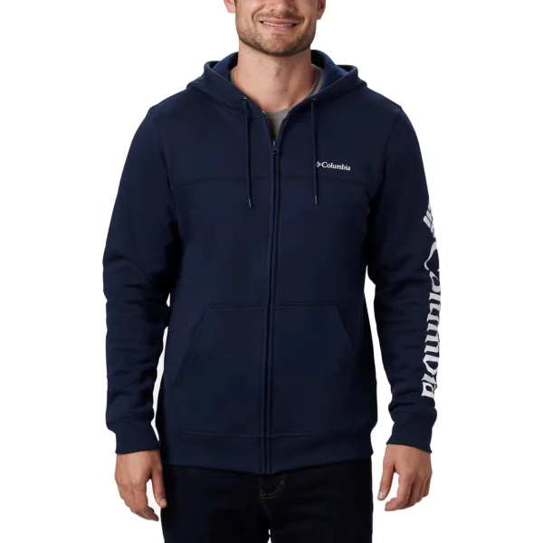 vente luxe pas cher Vente flash 🥰 Randonnee Pedestre Homme Columbia Veste Zippée Columbia Logo Fleece GRIS 🥰 1