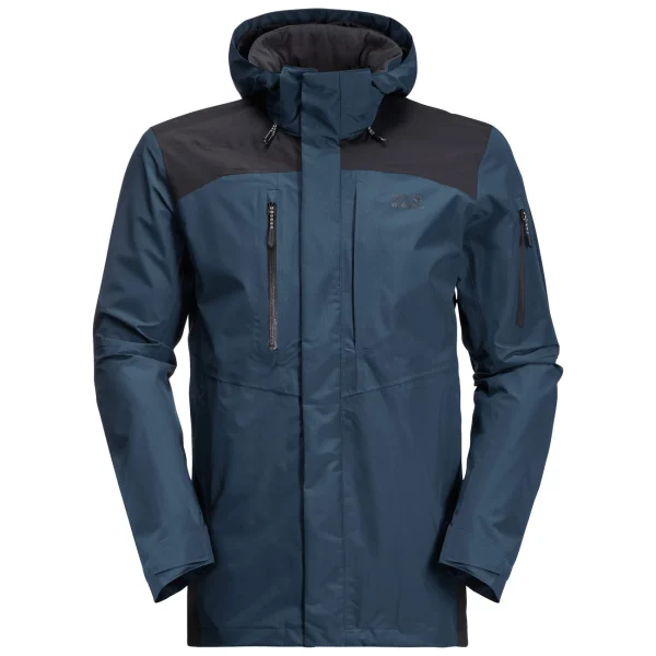 Le moins cher 💯 Randonnee Pedestre Homme Jack Wolfskin Veste Imperméable Jack Wolfskin Activate Tour BLEU 🔥 nouvelle saison 5