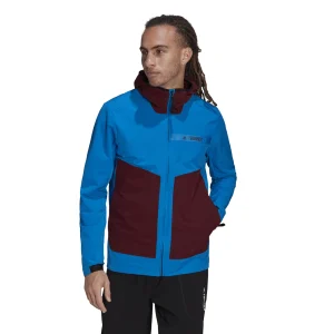 soldes pas cher Les meilleures critiques de 🥰 Randonnee Pedestre Homme Adidas Veste Adidas Terrex Multi Softshell BLEU ✨ 10