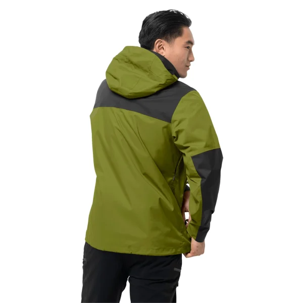 Nouveau 💯 Randonnee Pedestre Homme Jack Wolfskin Veste Imperméable Jack Wolfskin Jasper Flex JAUNE ⭐ grossiste en ligne 6