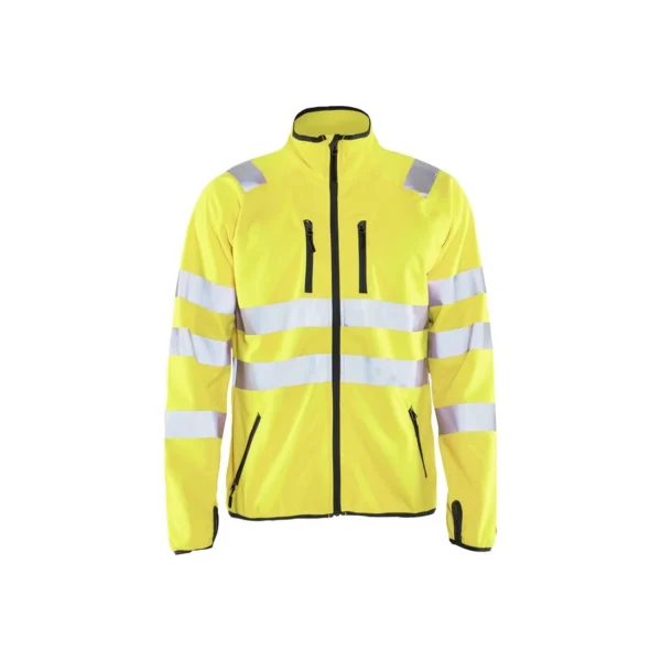 outlet Nouveau 🛒 Randonnee Pedestre Adulte Blaklader Veste Softshell Blaklader Haute Visibilité ORANGE ✔️ 3