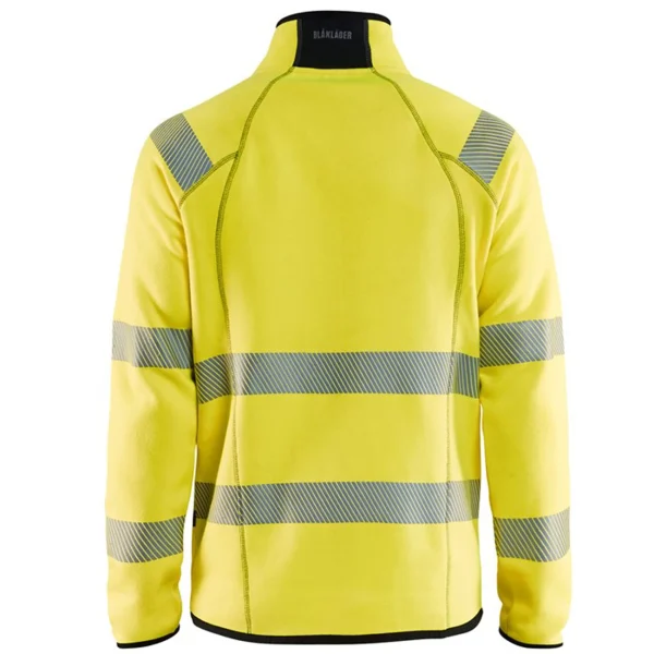 Tout neuf 😍 Randonnee Pedestre Adulte Blaklader Veste Tricotée Haute Visibilité Blaklader Zip Central JAUNE 😀 achat pas cher 1