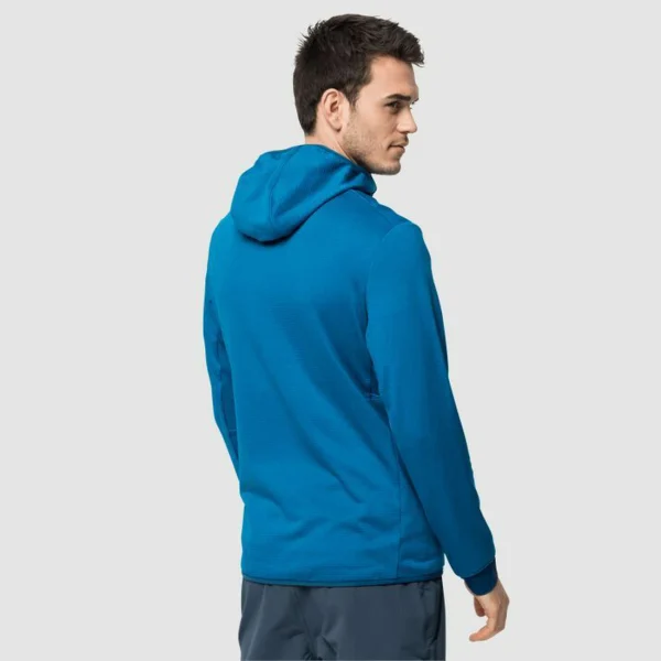 De gros ✔️ Randonnee Pedestre Homme Jack Wolfskin Veste De Sport Jack Wolfskin Hydro Grid Fleece BLEU 🥰 boutique en ligne 4