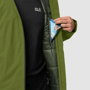 marque pas cher Les meilleures critiques de 😍 Randonnee Pedestre Homme Jack Wolfskin Veste À Capuche Jack Wolfskin Argon Storm VERT ✔️ 10