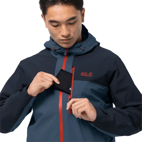 Budget 😀 Randonnee Pedestre Homme Jack Wolfskin Veste Imperméable Jack Wolfskin Go Hike BLEU ✔️ magasin en ligne 4