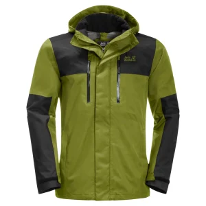 Nouveau 💯 Randonnee Pedestre Homme Jack Wolfskin Veste Imperméable Jack Wolfskin Jasper Flex JAUNE ⭐ grossiste en ligne 18