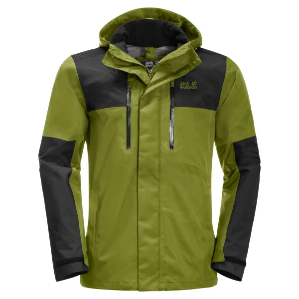 Nouveau 💯 Randonnee Pedestre Homme Jack Wolfskin Veste Imperméable Jack Wolfskin Jasper Flex JAUNE ⭐ grossiste en ligne 7