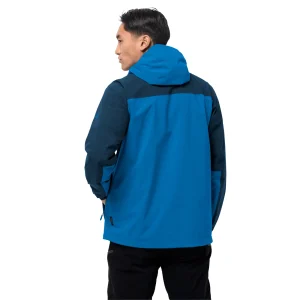 Pas Cher Magasin Soldes Offres 🎉 Randonnee Pedestre Homme Jack Wolfskin Veste Imperméable Jack Wolfskin Go Hike BLEU 👏 18