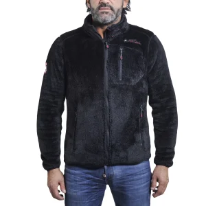 Bon marché 👍 Mode- Lifestyle Homme Peak Mountain Blouson Polaire Homme Carian NOIR ❤️ grande qualité 10