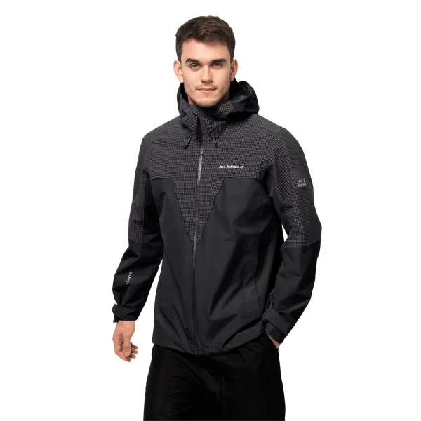 Offres 🛒 Randonnee Pedestre Homme Jack Wolfskin Veste Imperméable Jack Wolfskin Dna Rhapsody NOIR 🔔 vente pas cher 6