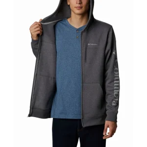 vente luxe pas cher Vente flash 🥰 Randonnee Pedestre Homme Columbia Veste Zippée Columbia Logo Fleece GRIS 🥰 12