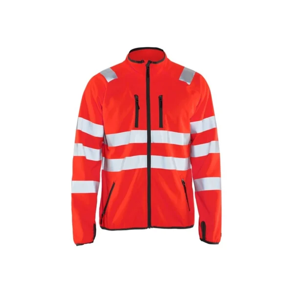 outlet Nouveau 🛒 Randonnee Pedestre Adulte Blaklader Veste Softshell Blaklader Haute Visibilité ORANGE ✔️ 4