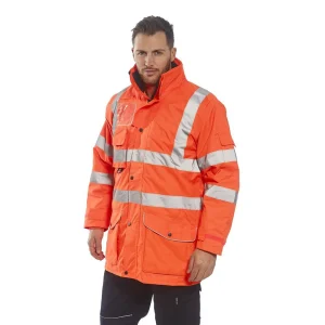 Bon marché 💯 Randonnee Pedestre Adulte Portwest Parka Haute Visibilité 7 En 1 Portwest Traffic Go/rt ORANGE 🧨 marque pas cher 10