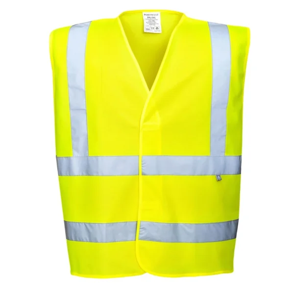 bas prix Meilleur prix 🛒 Randonnee Pedestre Adulte Portwest Gilet Haute Visibilité Résistant À La Flamme Portwest Bizflame 100% Polyester JAUNE ⭐ 3