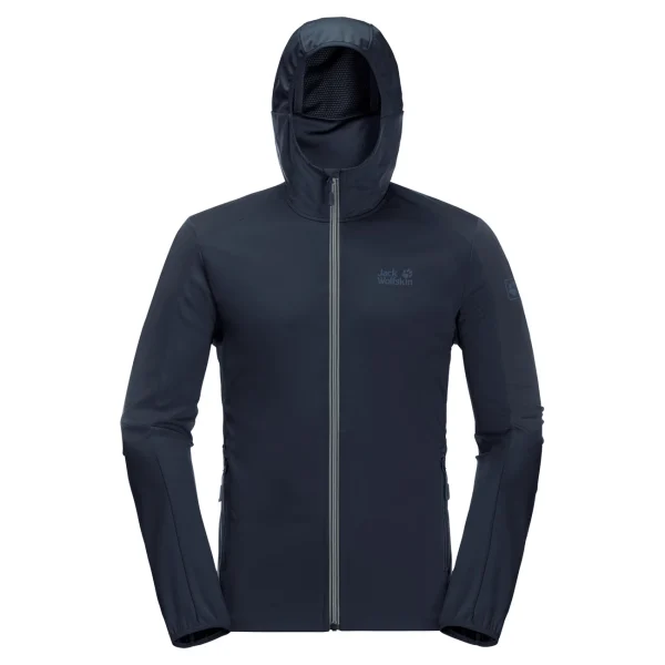 Top ventes Meilleure affaire 🎉 Randonnee Pedestre Homme Jack Wolfskin Veste Imperméable Jack Wolfskin Go Hike Softshell BLEU 👍 5