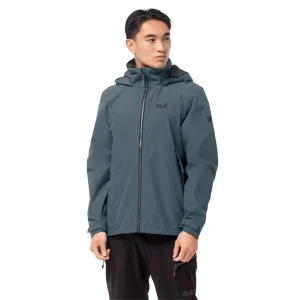 Remise 🥰 Randonnee Pedestre Homme Jack Wolfskin Veste Imperméable Jack Wolfskin Evandale GRIS 🛒 qualité d’originales 16