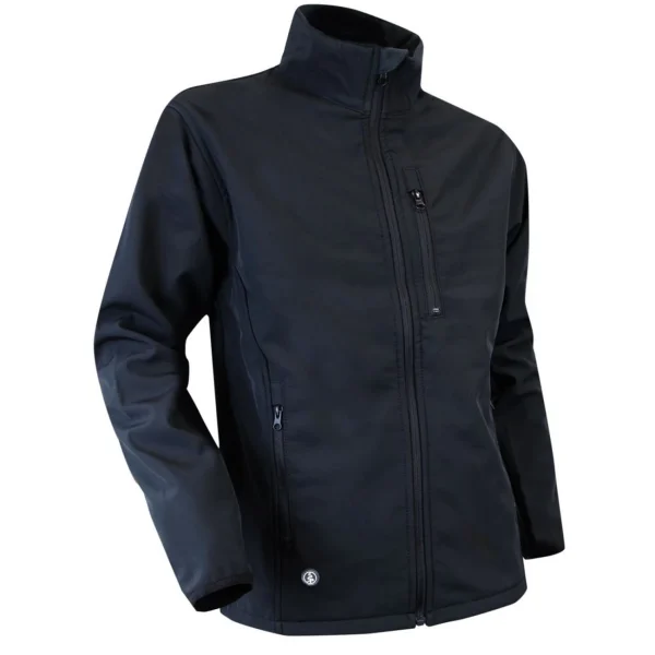 Nouveau 🧨 Randonnee Pedestre Adulte Lma Veste Softshell Quartz Lma NOIR ⭐ Promotio de vente 1