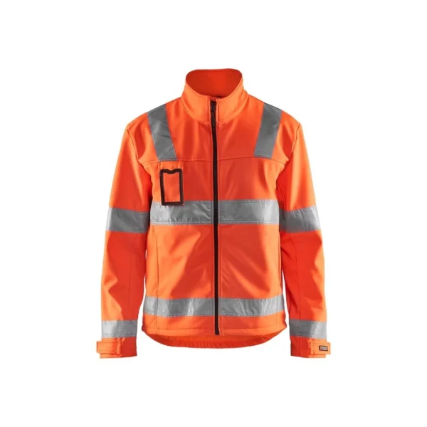 acheter en ligne Vente flash 🎉 Randonnee Pedestre Adulte Blaklader Veste Softshell Blaklade Haute Visibilité Classe 3 ORANGE 🛒 5