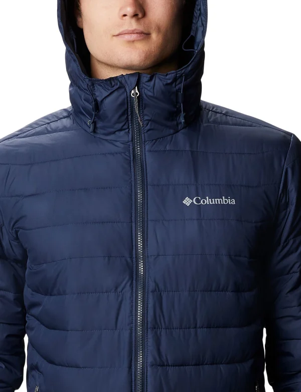 mode pas chere Le moins cher 👍 Montagne Homme Columbia Columbia Powder Lite Hooded BLEU 👍 6