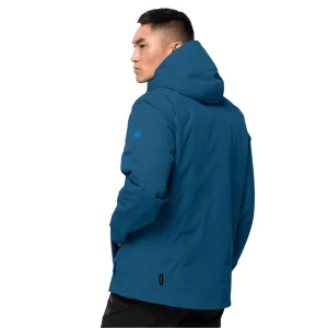 marques pas cher Nouveau ❤️ Randonnee Pedestre Homme Jack Wolfskin Veste À Capuche Jack Wolfskin Argon Storm 3xl BLEU 🌟 8