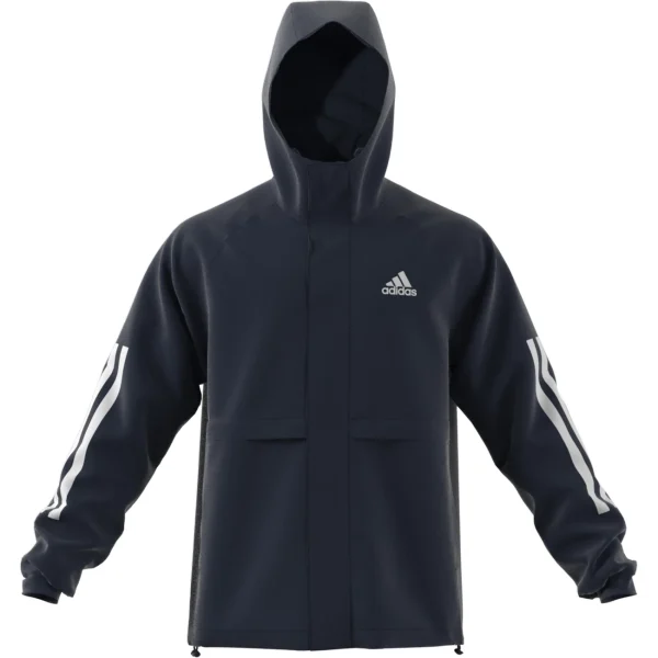 Le moins cher ❤️ Randonnee Pedestre Homme Adidas Coupe-vent Adidas Bsc 3-stripes Wind.rdy BLEU ❤️ soldes 5