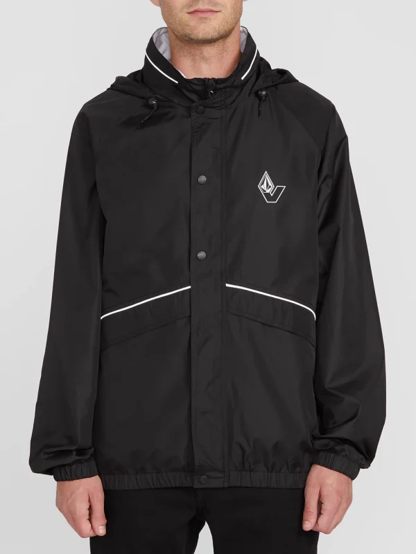 Paiement sécurisé Bon marché 🧨 Randonnee Pedestre Homme Volcom Veste Légère Volcom Cj Collins Windbrkr Black Homme NOIR 😀 4