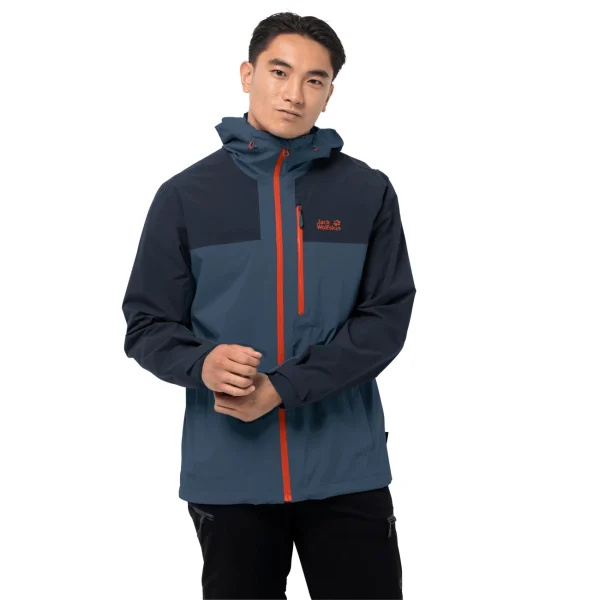 Budget 😀 Randonnee Pedestre Homme Jack Wolfskin Veste Imperméable Jack Wolfskin Go Hike BLEU ✔️ magasin en ligne 1